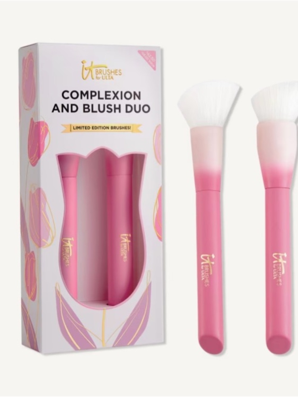 it cosmetics for Ulta Pink Complexion & Blush Brush Duo